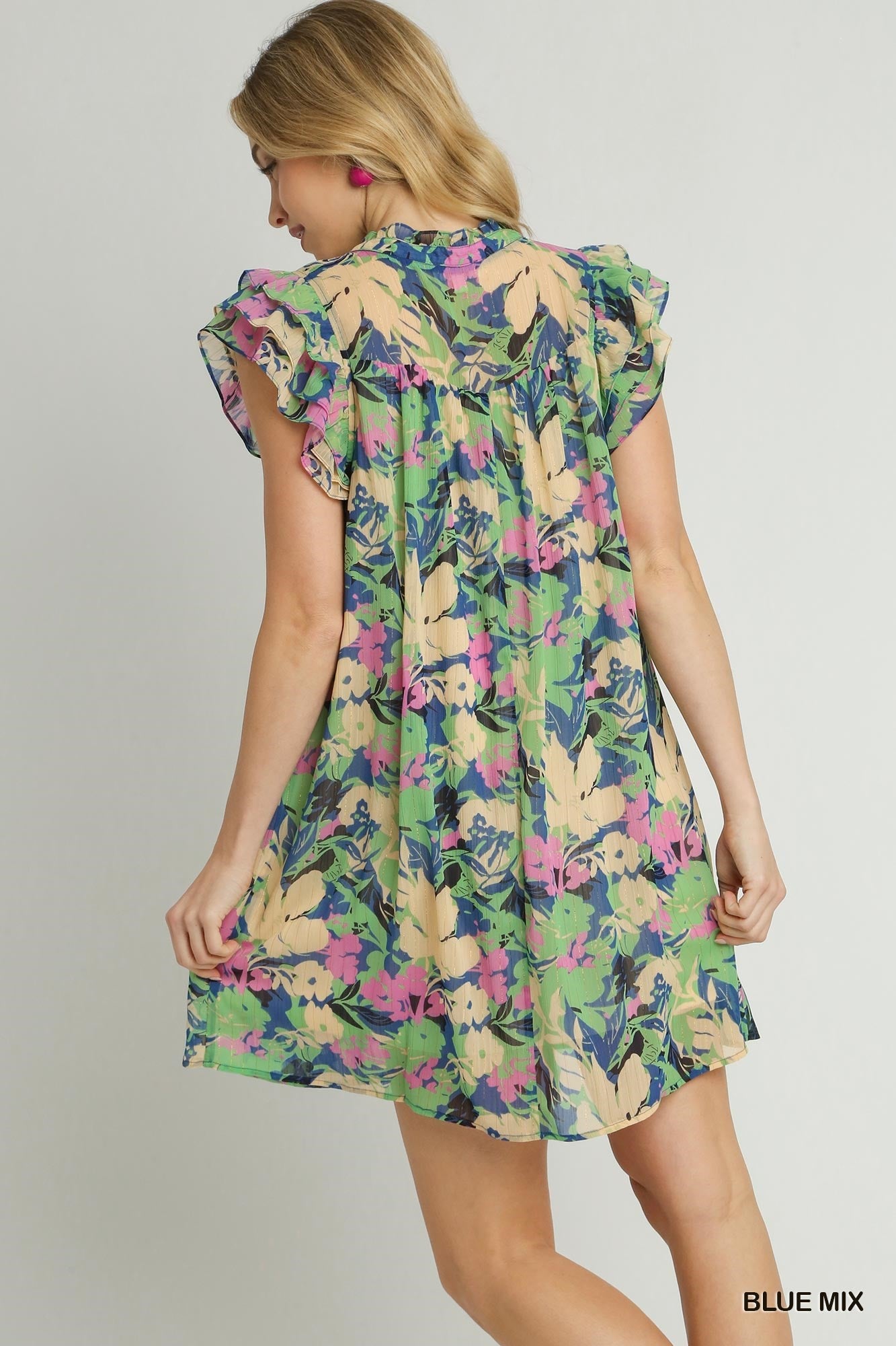 Floral Print Tiered Dress