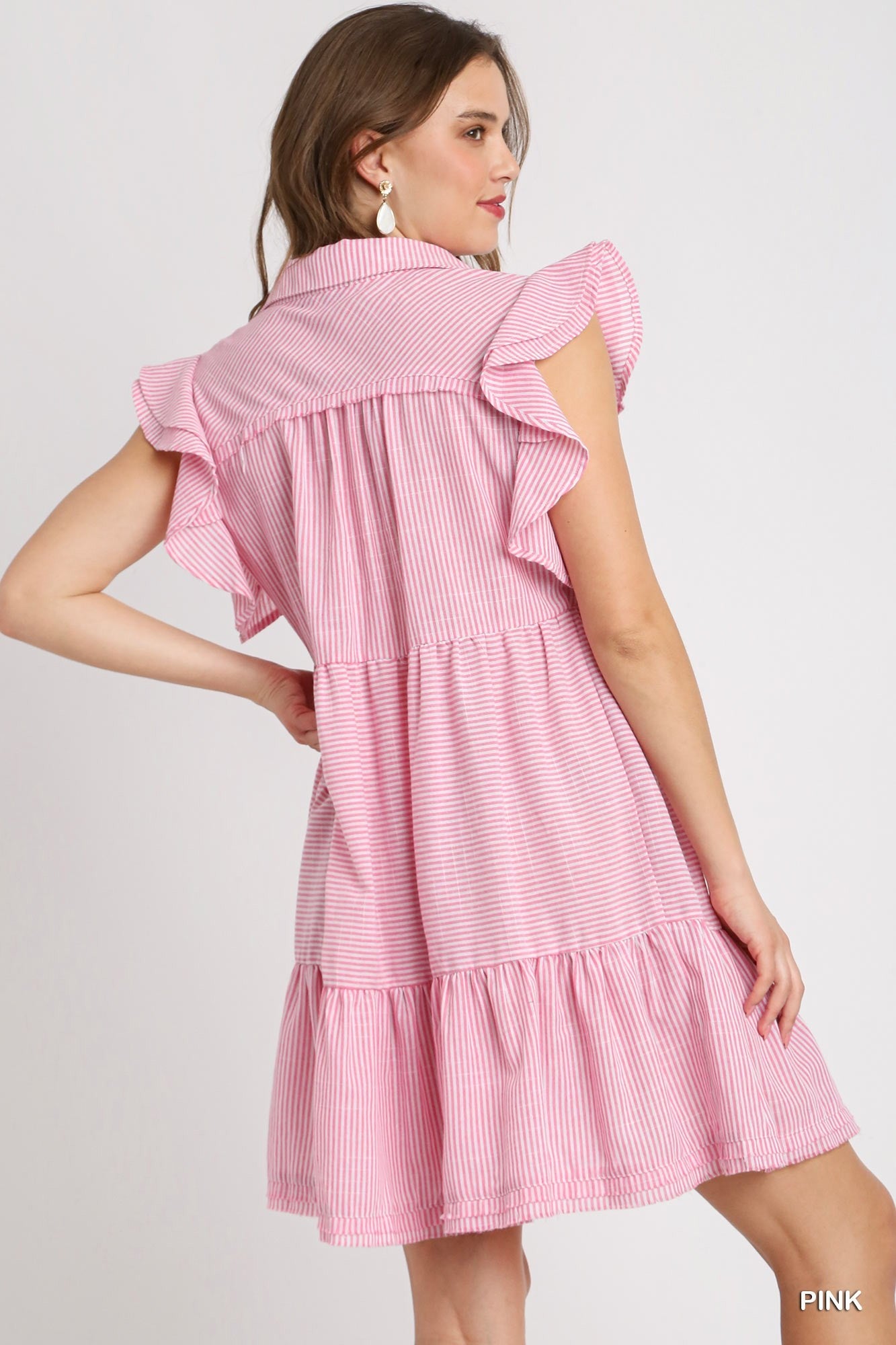 Ruffle Sleeve Dress